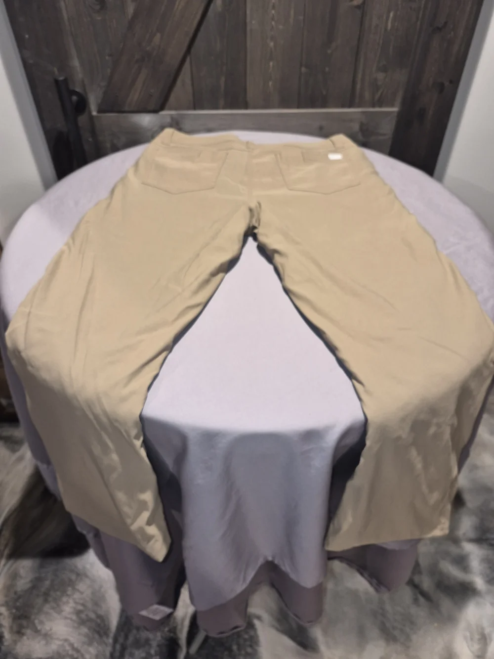 Orvis Men's Tan Fleece Lined Pants. Inseam Length Altered To 24